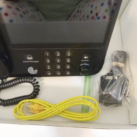 Caption Call Phone 78T Black Hearing Impaired Touch Screen Ethernet Tested - Picture 8 of 16